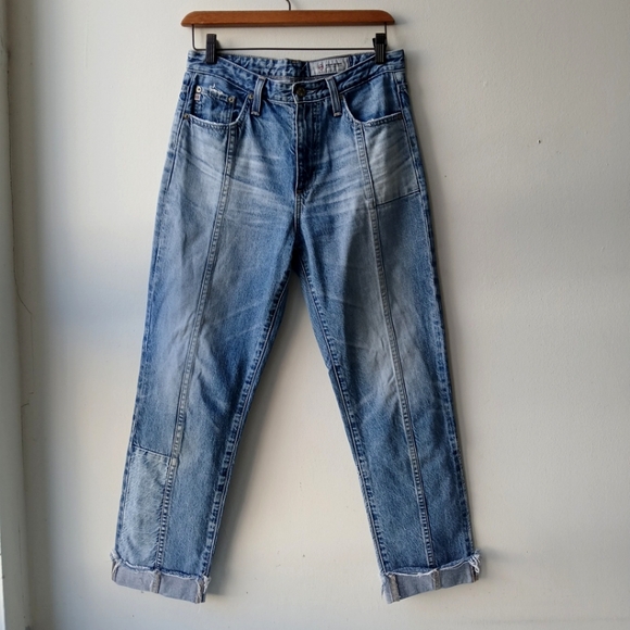 Ag Adriano Goldschmied Denim - AG The Phoebe Patchwork Tapered Leg Jeans Women's 27